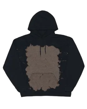 680BW Dyenomite Essential Fleece Bleach Wash Hooded Sweatshirt
