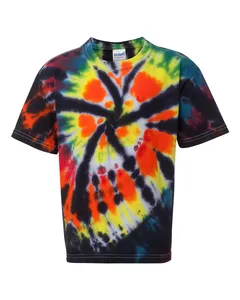 Dyenomite 20BTD Youth Rainbow Cut-Spiral T-Shirt