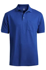 Edwards 1505 BLENDED PIQUE SHORT SLEEVE POLO WITH POCKET