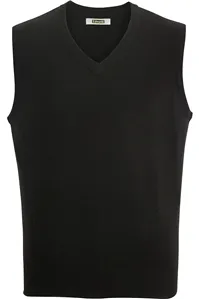 4065 Edwards V NECK VEST INTERLOCK ACRYLIC