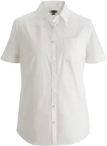 Edwards 5356 LADIES ESSENTIAL BROADCLOTH SHIRT SHORT SLEEVE