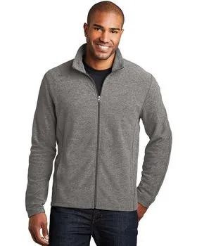 Port Authority F235 Heather Microfleece Full-Zip Jacket.