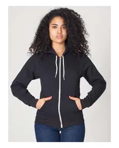 American Apparel F497 Unisex Flex Fleece USA Made Zip Hoodie