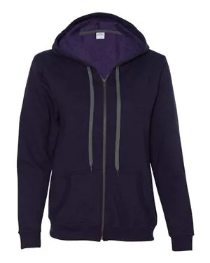 Gildan 18700FL Heavy Blend Womens Vintage Full-Zip Hooded Sweatshirt