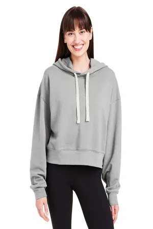Glyder PDP1725 Ladies Vintage Oversized Cropped Hooded Sweatshirt