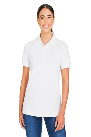 Harriton M205W Ladies Valiant Cotton Snag Protect Polo