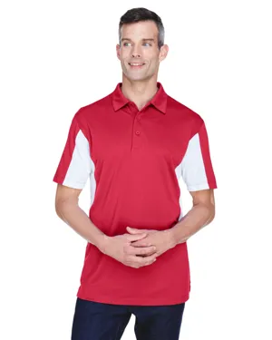 Harriton M355 Mens Side Blocked Micro-Piqué Polo