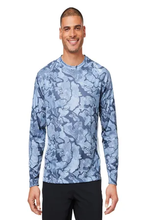 HUK H12L003 Mens Lopro Camo Long-Sleeve T-Shirt