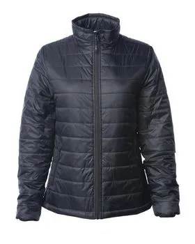 Independent Trading Co. EXP200PFZ Womens Puffer Jacket