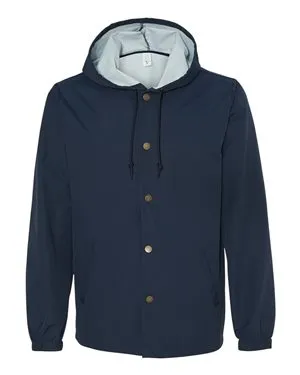 EXP95NB Independent Trading Co. Water-Resistant Hooded Windbreaker