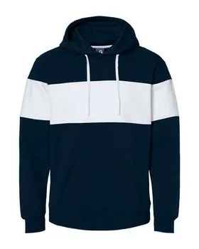 8644 J America Varsity Fleece Colorblocked Hooded Sweatshirt