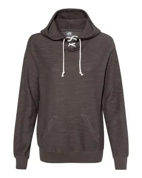 J America 8694 Women’s French Terry Sport Lace Scuba Hooded Pullover