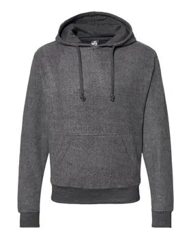 J America 8709 Flip Side Fleece Hooded Pullover