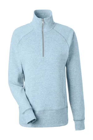 J America 8743JA Ladies Electric Fleece Quarter-Zip