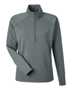 J America 8754 Womens Apex Fleece Quarter-Zip Pullover