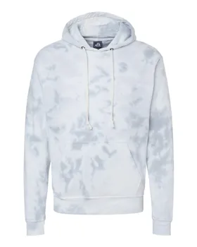 J America 8861 Tie-Dyed Fleece Hooded Sweatshirt