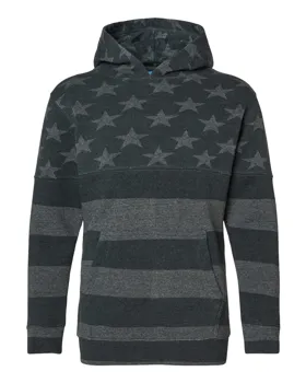J America 8880 Youth Triblend Fleece Hooded Sweatshirt
