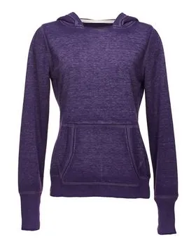 J America 8912 Womens Zen Fleece Hooded Sweatshirt