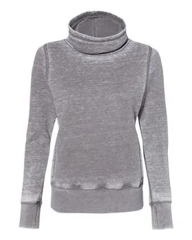 J America 8930 Women’s Zen Fleece Cowl Neck Sweatshirt