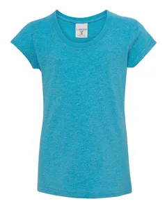 J America 8129 Youth Glitter Short Sleeve T-Shirt