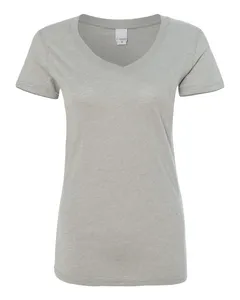 J America 8136 Women’s Glitter V-Neck Short Sleeve T-Shirt
