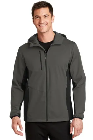 Port Authority J719 Active Hooded Soft Shell Jacket.