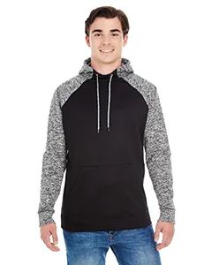 J America JA8612 Adult Colorblock Cosmic Pullover Hooded Sweatshirt