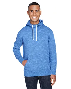 J America JA8677 Adult Melange Fleece Pullover Hooded Sweatshirt