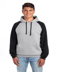 Jerzees 96C Unisex NuBlend Colorblock Raglan Hoodie Sweatshirt