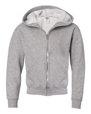 Jerzees 993BR NuBlend Youth Full-Zip Hooded Sweatshirt