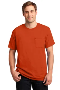 Jerzees 29MP - Dri-Power 50/50 Cotton/Poly Pocket T-Shirt.