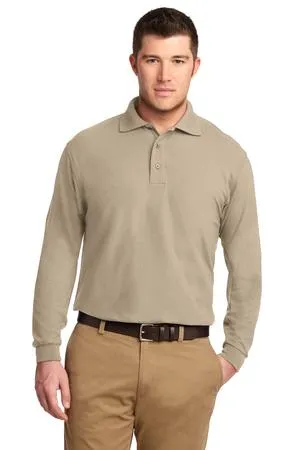 Port Authority K500LS Silk Touch Long Sleeve Polo.