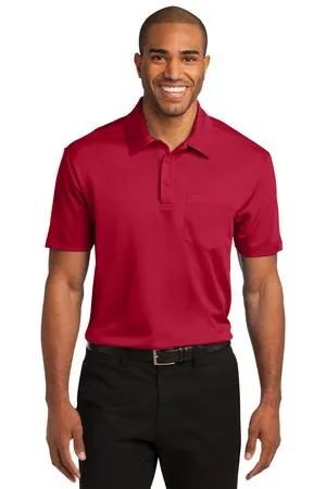Port Authority K540P Silk Touch Performance Pocket Polo.