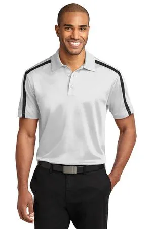 Port Authority K547 Silk Touch Performance Colorblock Stripe Polo.