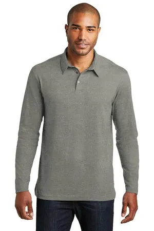 Port Authority K577LS Long Sleeve Meridian Cotton Blend Polo.