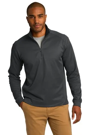 Port Authority K805 Vertical Texture 1/4-Zip Pullover.