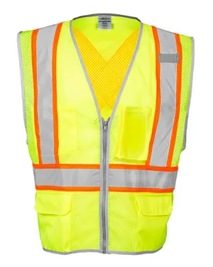 1576-1577 Kishigo Premium Brilliant Series X Back Dual Compliant Vest