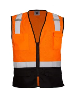 Kishigo 1509 Black Bottom Mesh Class 2 Vest