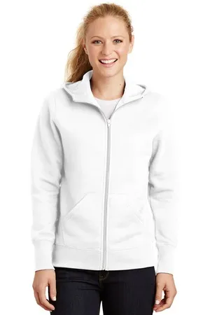 Sport-Tek L265 Ladies Full-Zip Hooded Fleece Jacket.