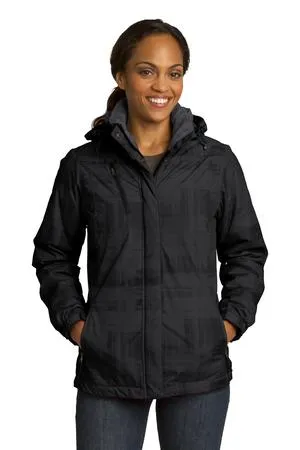 Port Authority L320 Ladies Brushstroke Print Insulated Jacket.