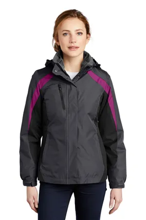 Port Authority L321 Ladies Colorblock 3-in-1 Jacket.