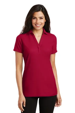 Port Authority L5001 Ladies Silk Touch Y-Neck Polo.