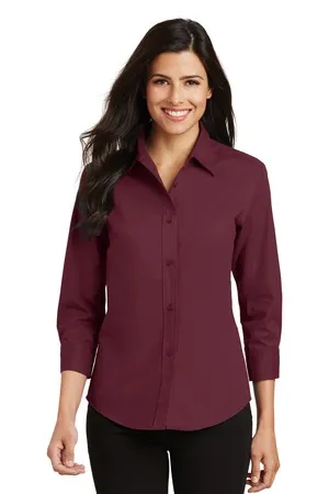 Port Authority L612 Ladies 3/4-Sleeve Easy Care Shirt.