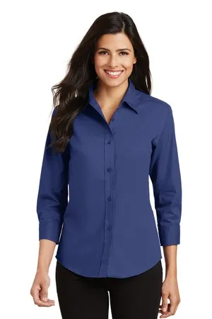 Port Authority L612 Ladies 3/4-Sleeve Easy Care Shirt.