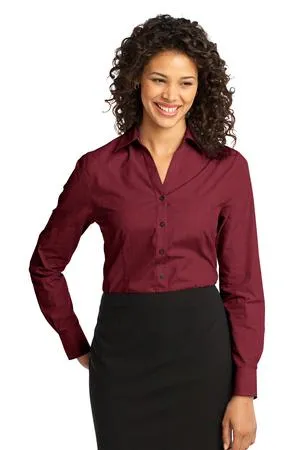 Port Authority L640 Ladies Crosshatch Easy Care Shirt.
