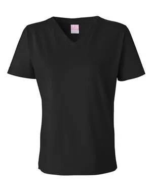 LAT 3587 Womens V-Neck Premium Jersey Tee