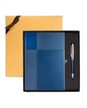 Leeman LG-9310 Duo-Textured Tuscany Journal And Pen Gift Set