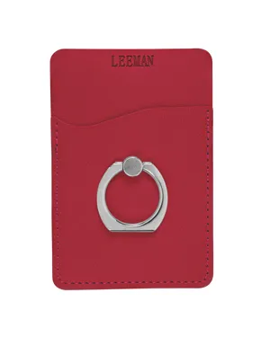 Leeman LG-9378 Tuscany Card Holder With Metal Ring Phone Stand
