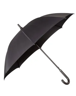 Leeman LG-9380 Executive Umbrella With Curved Faux Leather Handle