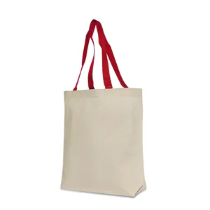 Liberty Bags 8868 Natural Tote with Contrast-Color Handles